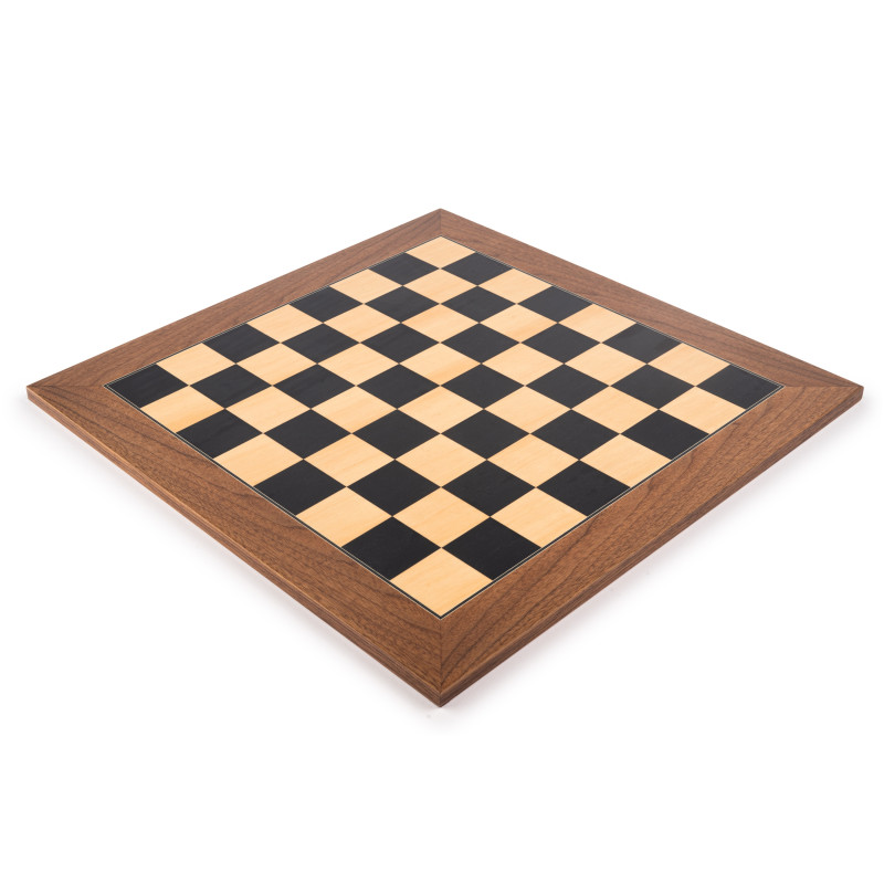 Ferrer Deluxe Black / Walnut Chess Board