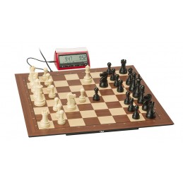 CHESS SET 4 XXXX HEAVY PIECES BOARD BIG BAG DIGITAL DGT 960 CLOCK