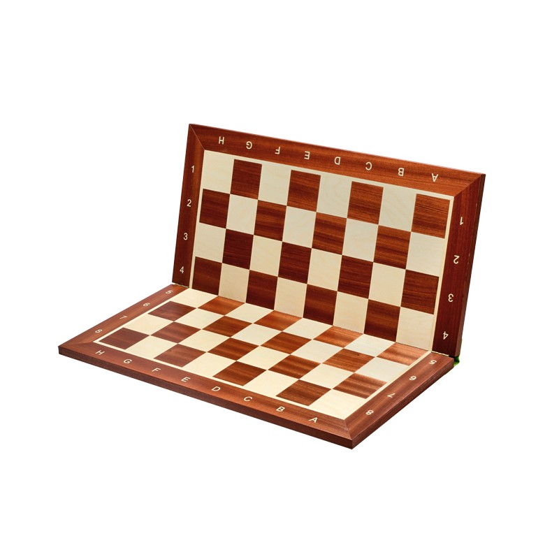 6 SQUARE 54 x 54 cm Wenge Wooden Chessboard No 