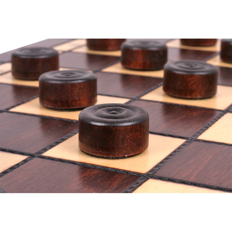 Chess set PEARL + CHECKERS SMALL